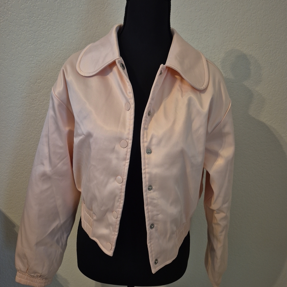 Urban Outfitters Light Pink Bomber Jacket